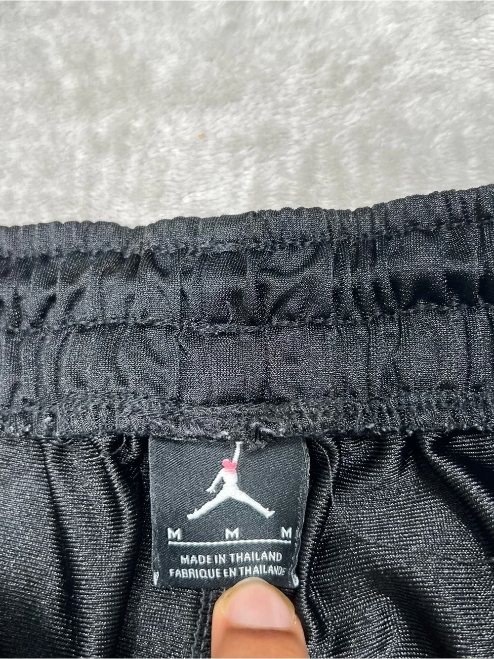 Jordan Durasheen Baggy Shorts Mens M Black Silver Basketball 404309 012